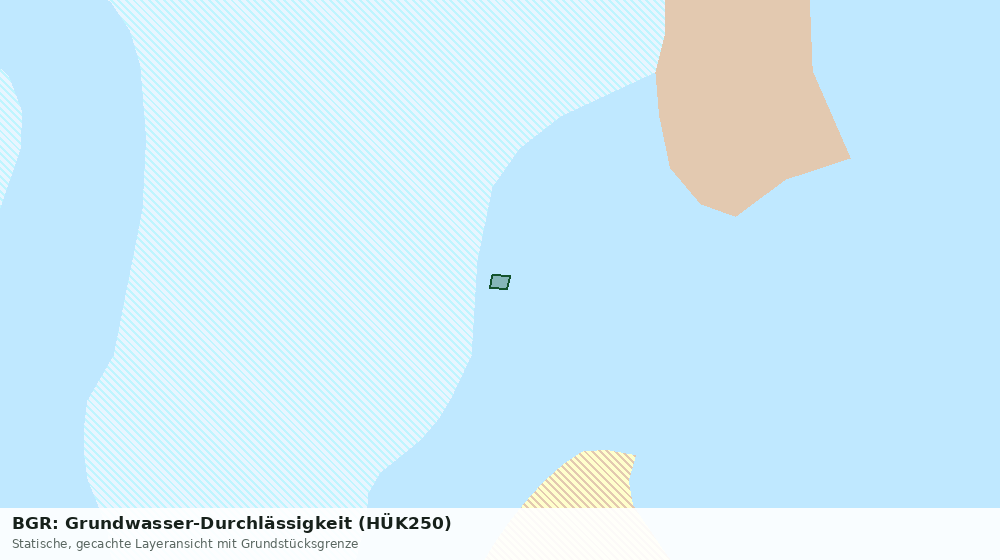 Statische Kartenansicht: BGR: Grundwasser-Durchlässigkeit (HÜK250)