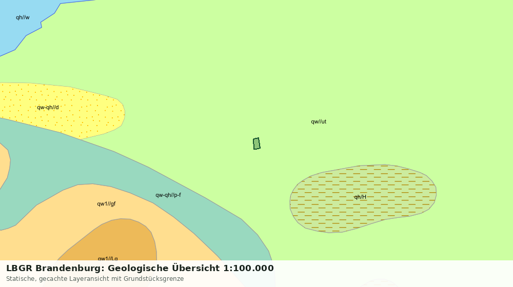 Statische Kartenansicht: LBGR Brandenburg: Geologische Übersicht 1:100.000