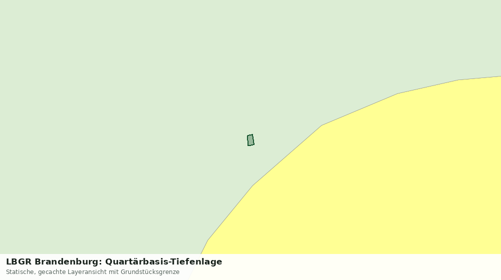 Statische Kartenansicht: LBGR Brandenburg: Quartärbasis-Tiefenlage