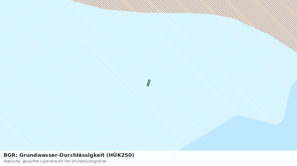 Statische Kartenansicht: BGR: Grundwasser-Durchlässigkeit (HÜK250)