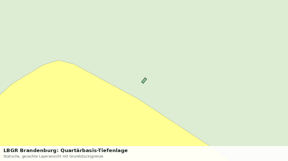 Statische Kartenansicht: LBGR Brandenburg: Quartärbasis-Tiefenlage