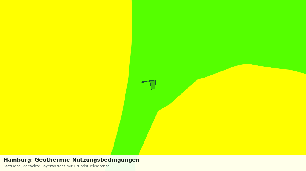 Statische Kartenansicht: Hamburg: Geothermie-Nutzungsbedingungen