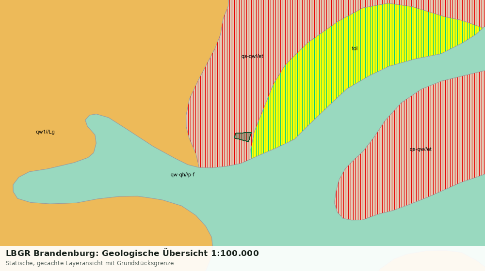 Statische Kartenansicht: LBGR Brandenburg: Geologische Übersicht 1:100.000
