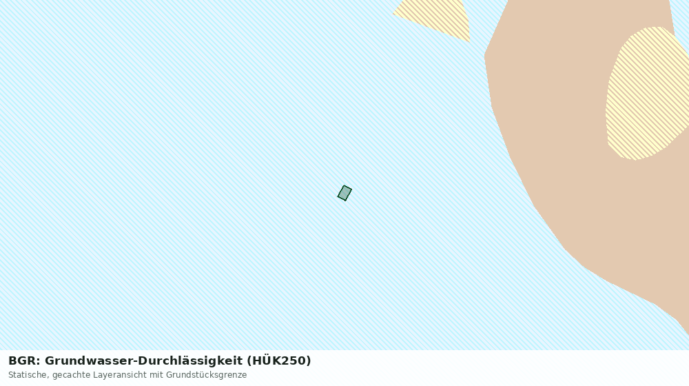 Statische Kartenansicht: BGR: Grundwasser-Durchlässigkeit (HÜK250)
