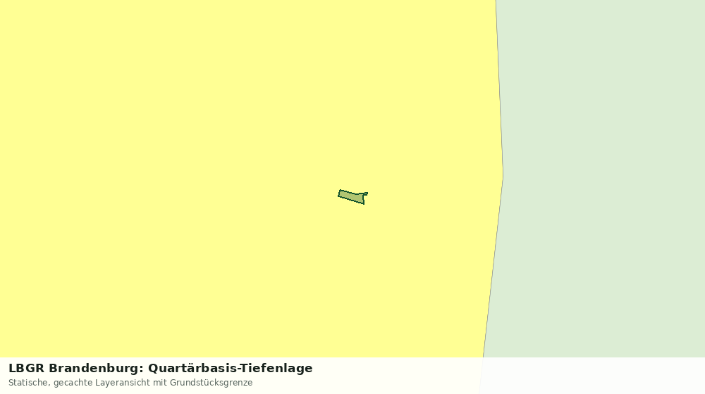 Statische Kartenansicht: LBGR Brandenburg: Quartärbasis-Tiefenlage