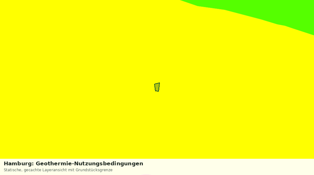Statische Kartenansicht: Hamburg: Geothermie-Nutzungsbedingungen