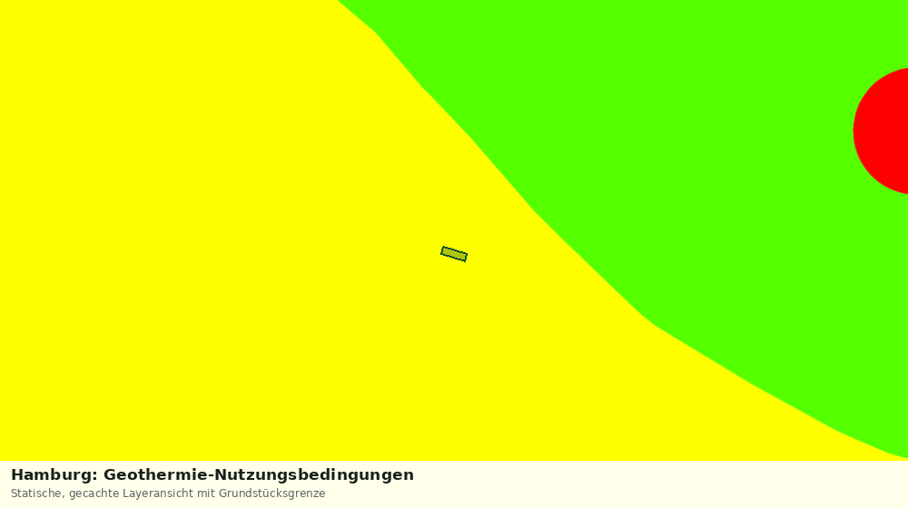 Statische Kartenansicht: Hamburg: Geothermie-Nutzungsbedingungen