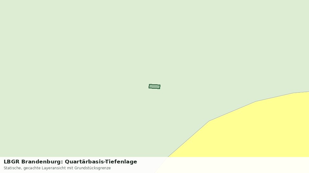 Statische Kartenansicht: LBGR Brandenburg: Quartärbasis-Tiefenlage