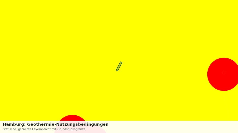 Statische Kartenansicht: Hamburg: Geothermie-Nutzungsbedingungen