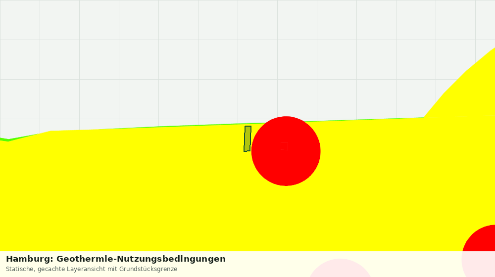 Statische Kartenansicht: Hamburg: Geothermie-Nutzungsbedingungen