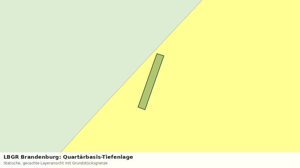 Statische Kartenansicht: LBGR Brandenburg: Quartärbasis-Tiefenlage