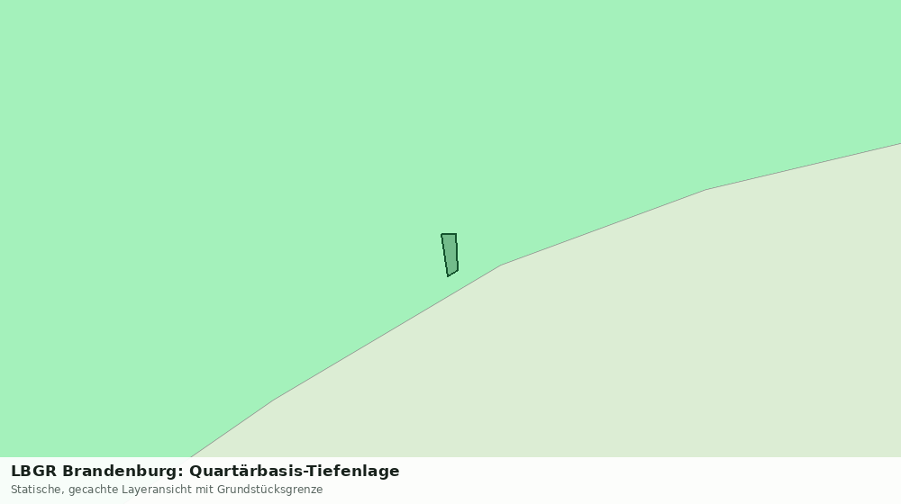 Statische Kartenansicht: LBGR Brandenburg: Quartärbasis-Tiefenlage