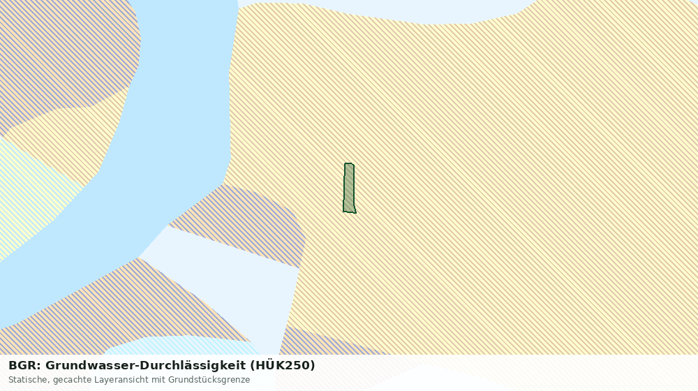 Statische Kartenansicht: BGR: Grundwasser-Durchlässigkeit (HÜK250)