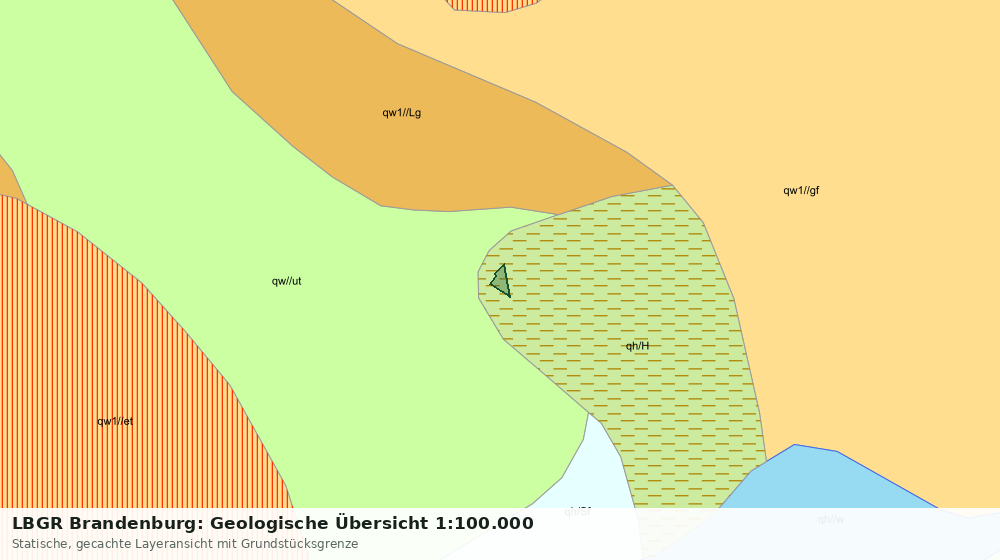 Statische Kartenansicht: LBGR Brandenburg: Geologische Übersicht 1:100.000