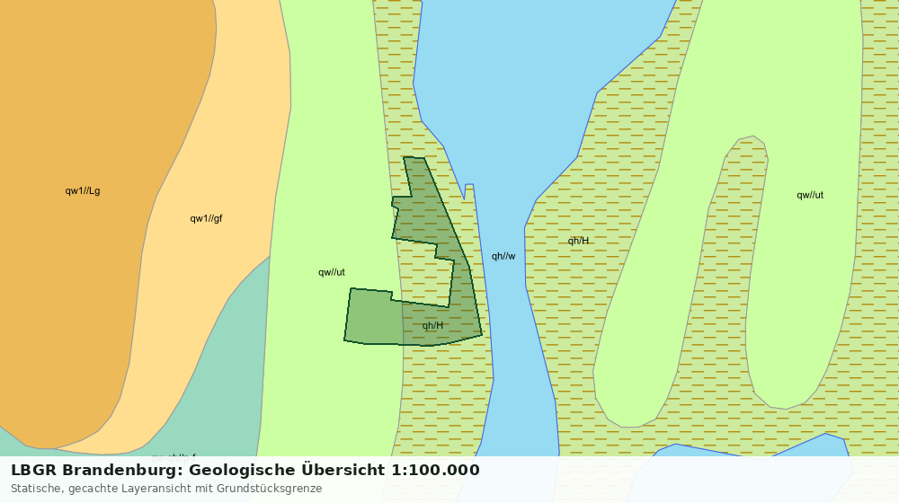 Statische Kartenansicht: LBGR Brandenburg: Geologische Übersicht 1:100.000