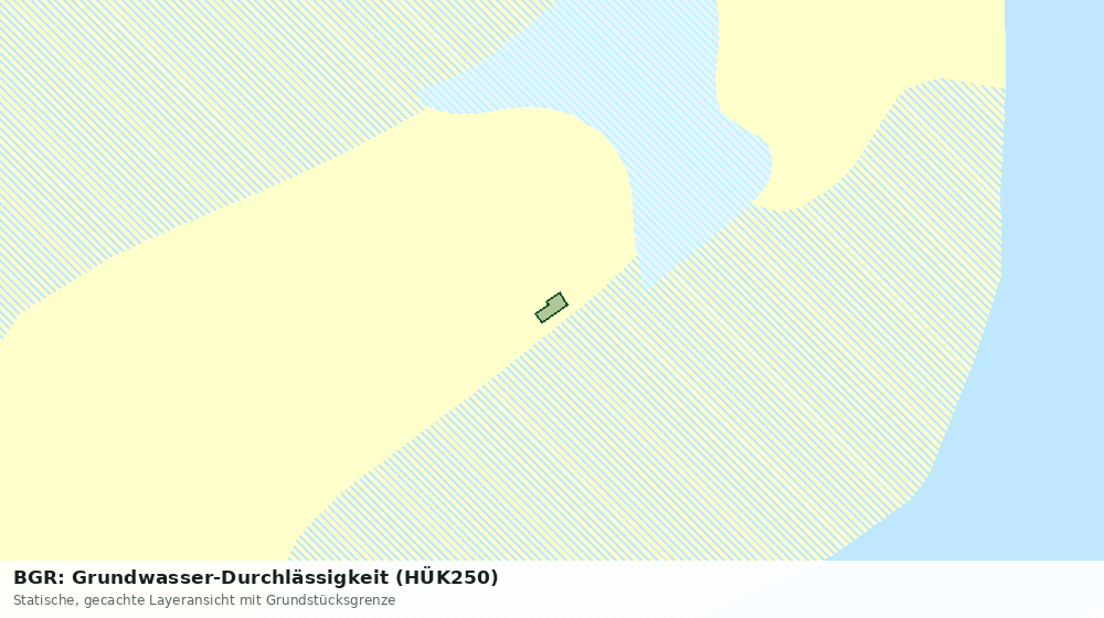 Statische Kartenansicht: BGR: Grundwasser-Durchlässigkeit (HÜK250)