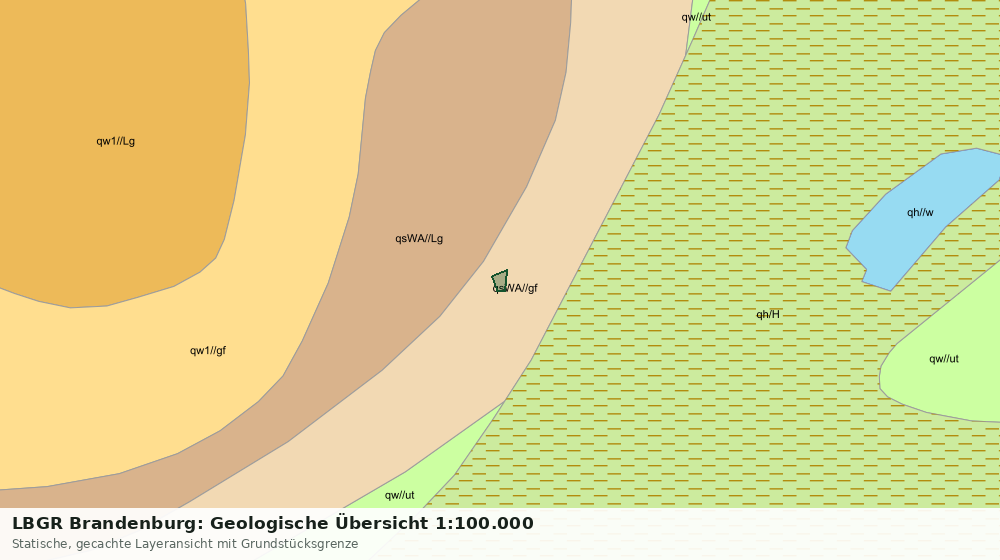 Statische Kartenansicht: LBGR Brandenburg: Geologische Übersicht 1:100.000