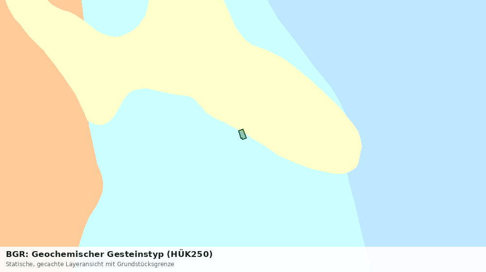 Statische Kartenansicht: BGR: Geochemischer Gesteinstyp (HÜK250)