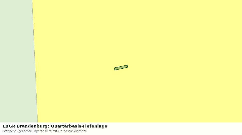Statische Kartenansicht: LBGR Brandenburg: Quartärbasis-Tiefenlage