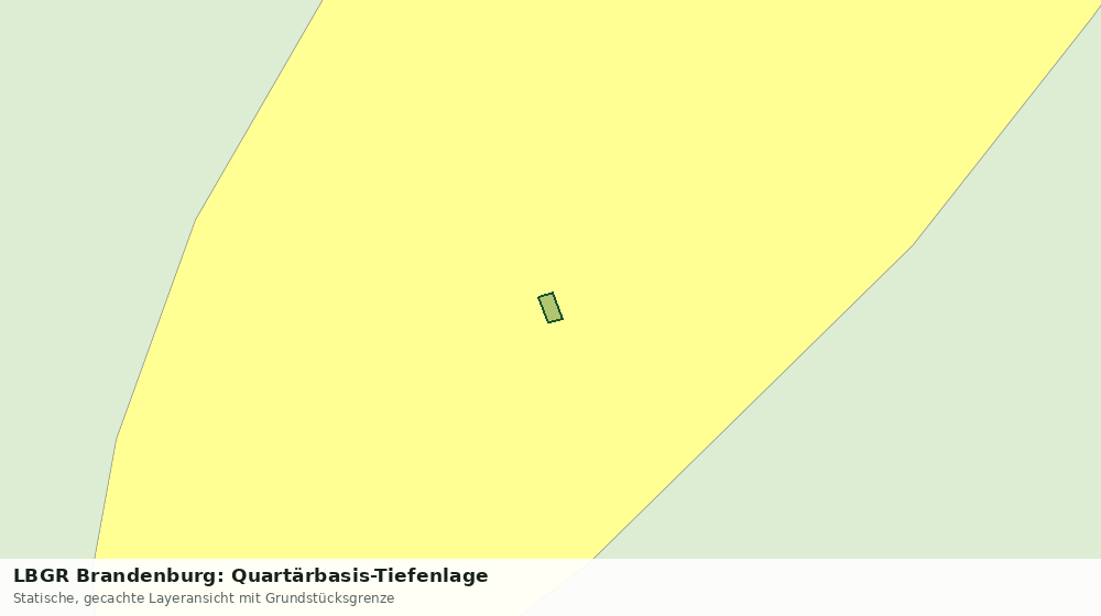 Statische Kartenansicht: LBGR Brandenburg: Quartärbasis-Tiefenlage