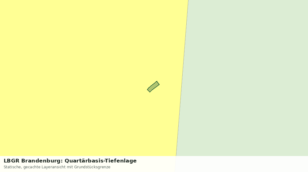 Statische Kartenansicht: LBGR Brandenburg: Quartärbasis-Tiefenlage