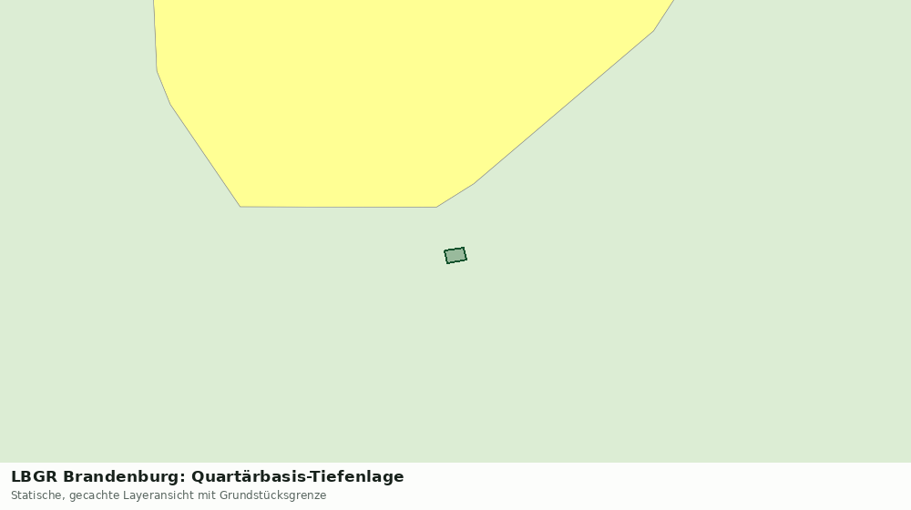 Statische Kartenansicht: LBGR Brandenburg: Quartärbasis-Tiefenlage
