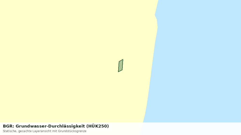 Statische Kartenansicht: BGR: Grundwasser-Durchlässigkeit (HÜK250)
