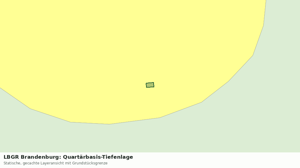 Statische Kartenansicht: LBGR Brandenburg: Quartärbasis-Tiefenlage