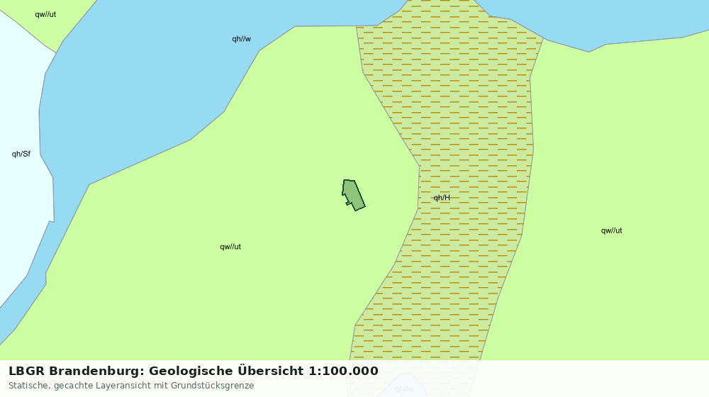 Statische Kartenansicht: LBGR Brandenburg: Geologische Übersicht 1:100.000