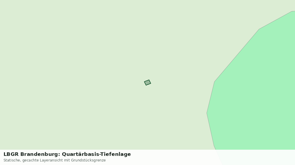 Statische Kartenansicht: LBGR Brandenburg: Quartärbasis-Tiefenlage