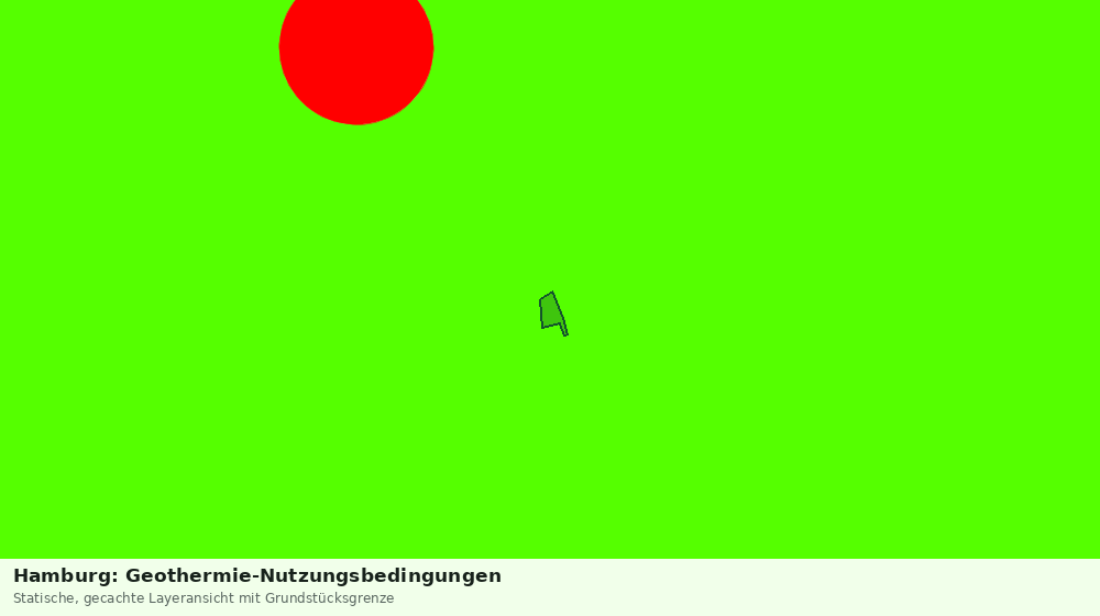 Statische Kartenansicht: Hamburg: Geothermie-Nutzungsbedingungen