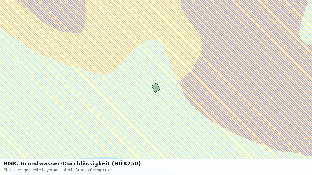 Statische Kartenansicht: BGR: Grundwasser-Durchlässigkeit (HÜK250)