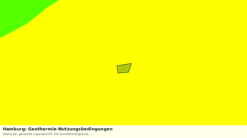 Statische Kartenansicht: Hamburg: Geothermie-Nutzungsbedingungen
