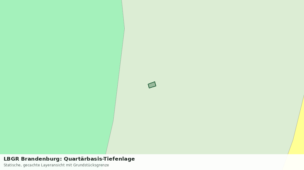 Statische Kartenansicht: LBGR Brandenburg: Quartärbasis-Tiefenlage