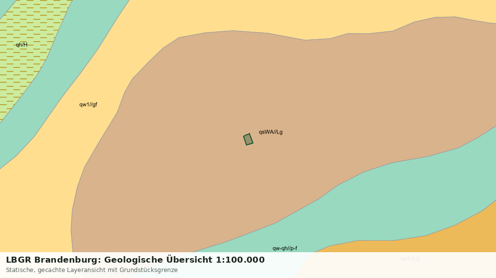 Statische Kartenansicht: LBGR Brandenburg: Geologische Übersicht 1:100.000