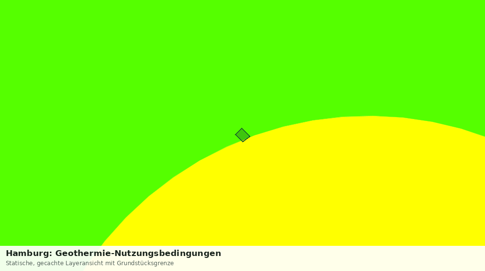 Statische Kartenansicht: Hamburg: Geothermie-Nutzungsbedingungen