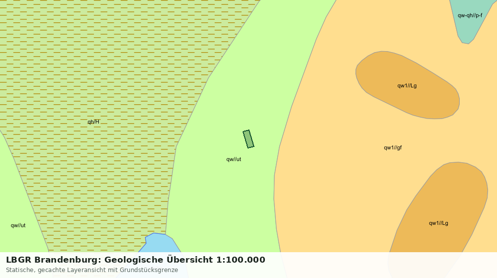 Statische Kartenansicht: LBGR Brandenburg: Geologische Übersicht 1:100.000