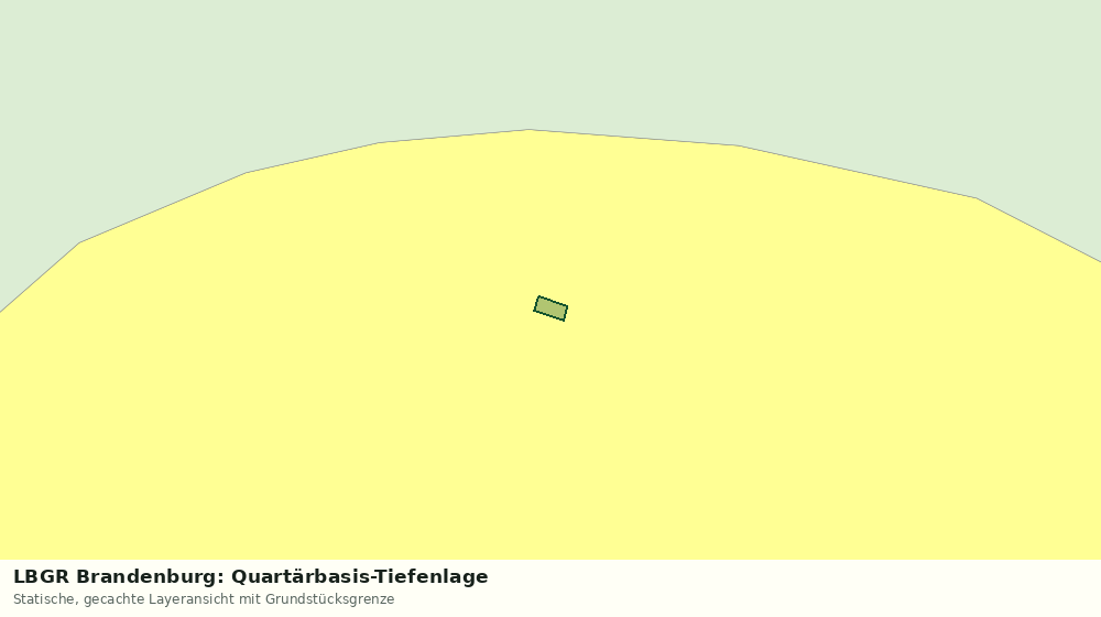 Statische Kartenansicht: LBGR Brandenburg: Quartärbasis-Tiefenlage