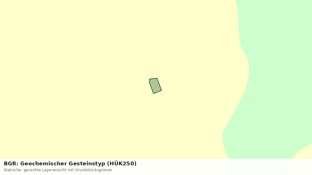 Statische Kartenansicht: BGR: Geochemischer Gesteinstyp (HÜK250)