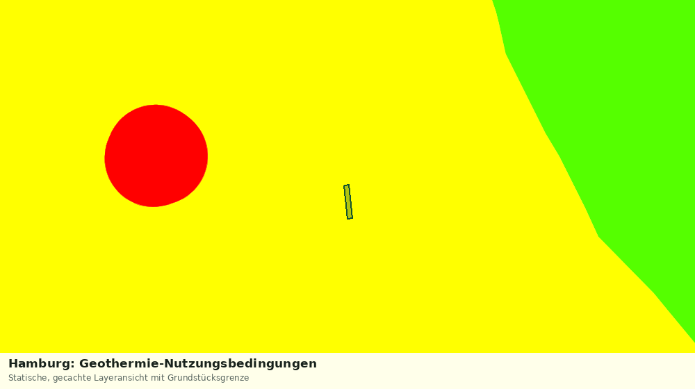 Statische Kartenansicht: Hamburg: Geothermie-Nutzungsbedingungen