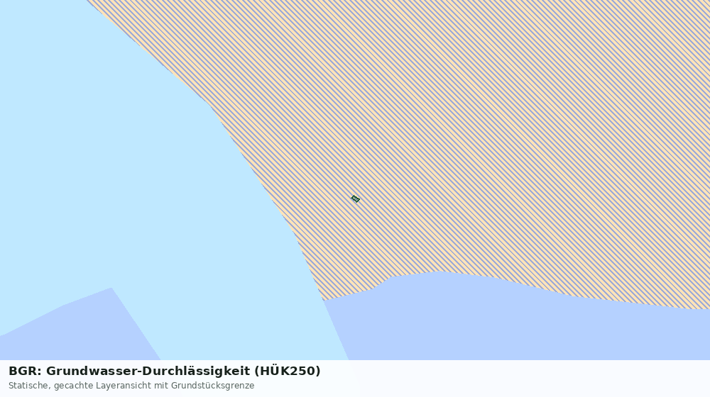 Statische Kartenansicht: BGR: Grundwasser-Durchlässigkeit (HÜK250)