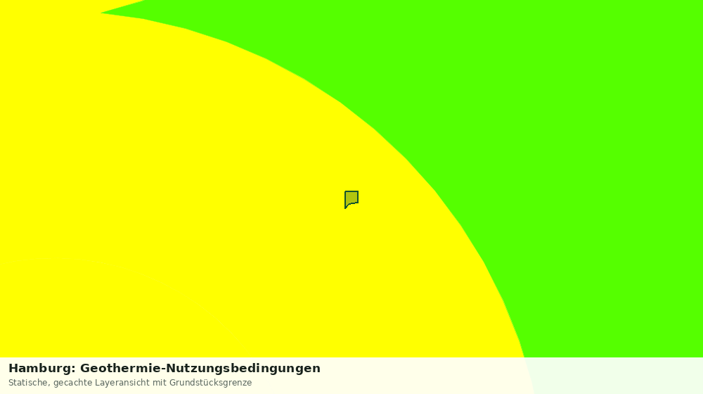 Statische Kartenansicht: Hamburg: Geothermie-Nutzungsbedingungen