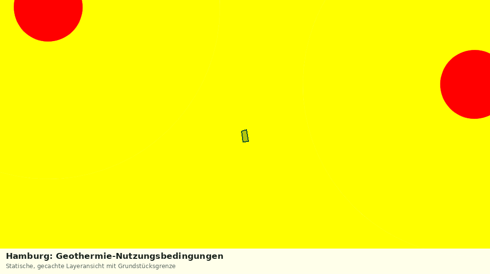 Statische Kartenansicht: Hamburg: Geothermie-Nutzungsbedingungen