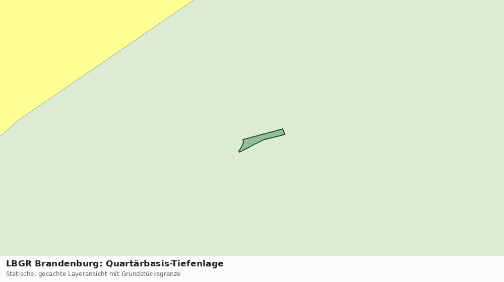 Statische Kartenansicht: LBGR Brandenburg: Quartärbasis-Tiefenlage