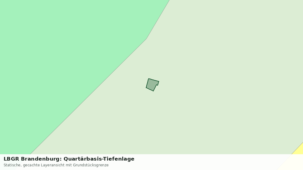 Statische Kartenansicht: LBGR Brandenburg: Quartärbasis-Tiefenlage