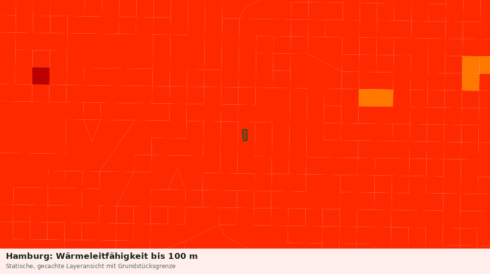 Statische Kartenansicht: Hamburg: Wärmeleitfähigkeit bis 100 m