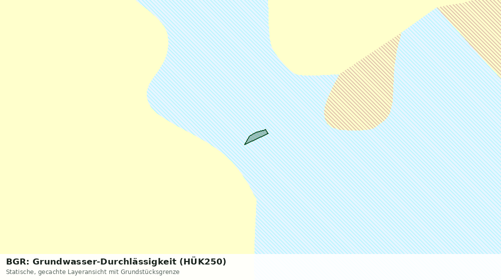 Statische Kartenansicht: BGR: Grundwasser-Durchlässigkeit (HÜK250)