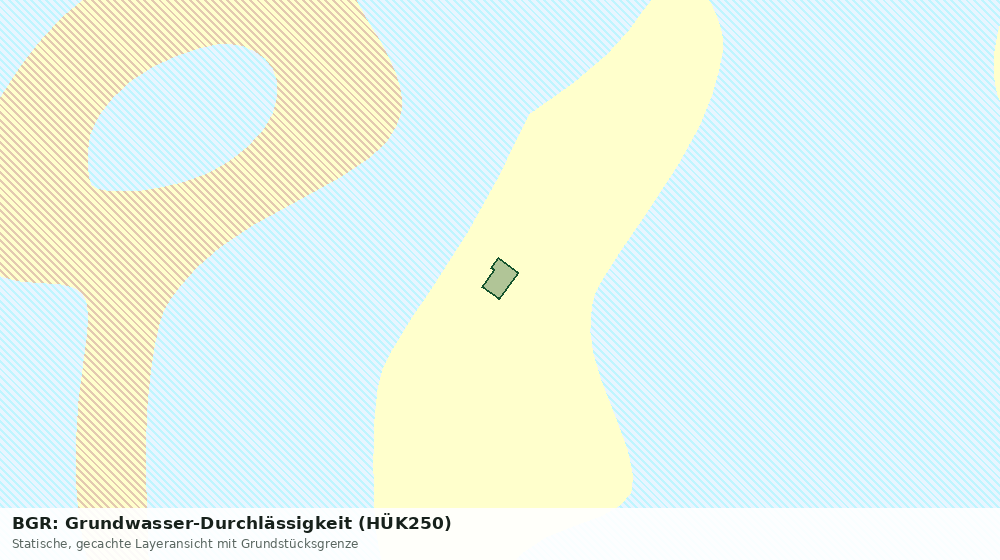 Statische Kartenansicht: BGR: Grundwasser-Durchlässigkeit (HÜK250)