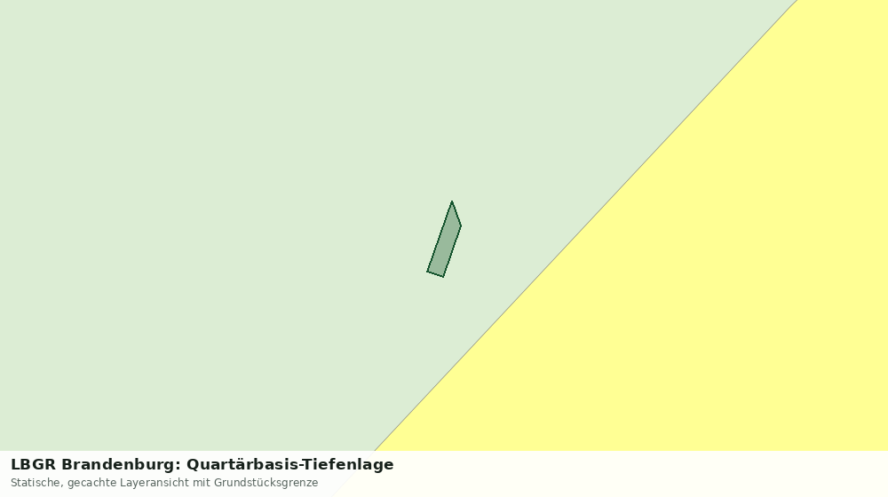 Statische Kartenansicht: LBGR Brandenburg: Quartärbasis-Tiefenlage