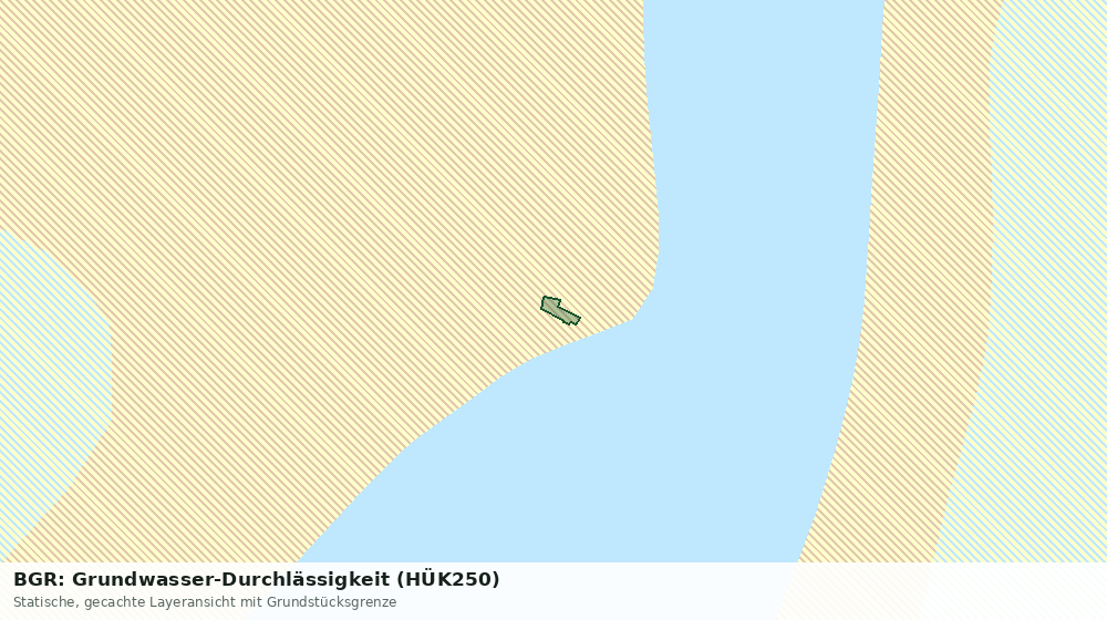 Statische Kartenansicht: BGR: Grundwasser-Durchlässigkeit (HÜK250)